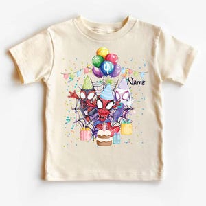 Spidey and His Amazing Friends Birthday Shirt, Spiderman Custom Kids shirts, Spidey Shirt, Birthday Boy Shirt, Spidey Birthday Boy Tee