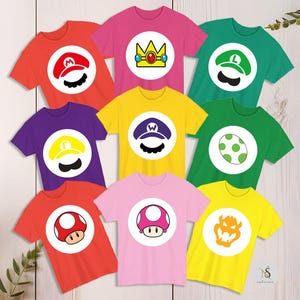 Super Mario Family Matching Epic Universe Shirt, Mario Luigi Princess Peach, It&#39;s Epic Trip 2025 Epic Group Shirt, Father&#39;s Day Shirt
