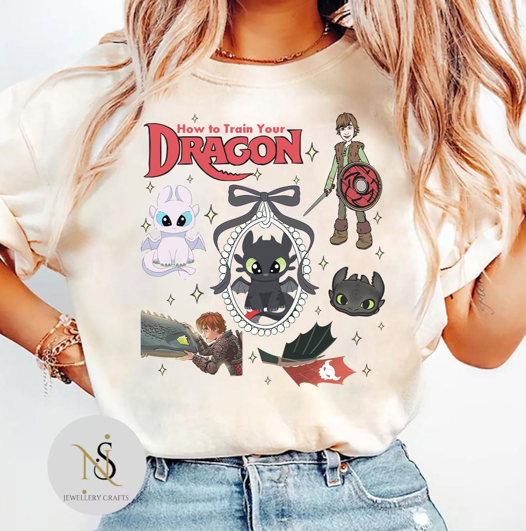 T-shirt Enfant Dreamworks Dragons - Modèle Tempête (Stormfly) - Licencié - Coloré, Manches Courtes