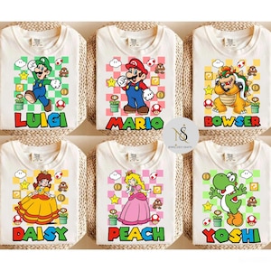 Super Mario Epic Universe Shirt, Mario Luigi Peach Epic Universe Family Shirt, Epic Group Matching, Epic Family Vacation 2025