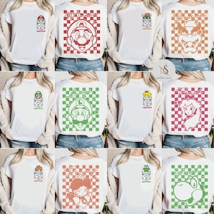 Multi-Characters Super Mario Epic Universe Shirt, Princess Peach Mario Yoshi Epic Universe Family Matching, It&#39;s Epic Trip 2025 Epic Group