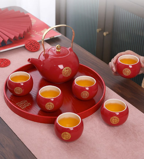 Chinese Red Tea Set - Etsy Chinese Red Tea Set - Etsy