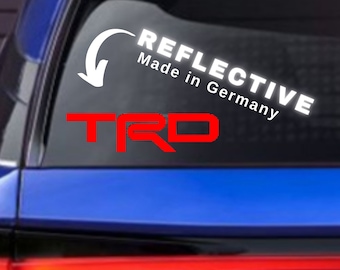 TRD  Reflective decal bumper sticker available in different colors for car home front door laptop game consoles and many more items
