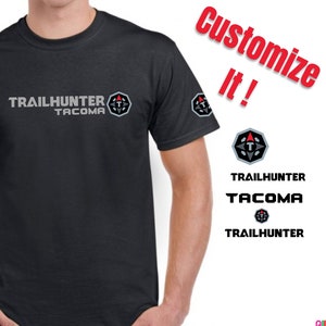 Trailhunter Tacoma T-Shirt for 2024 Toyota Tacoma on Gildan Soft Style shirts, toyota offroad lover shirts Trail Hunter TRD Pro custom