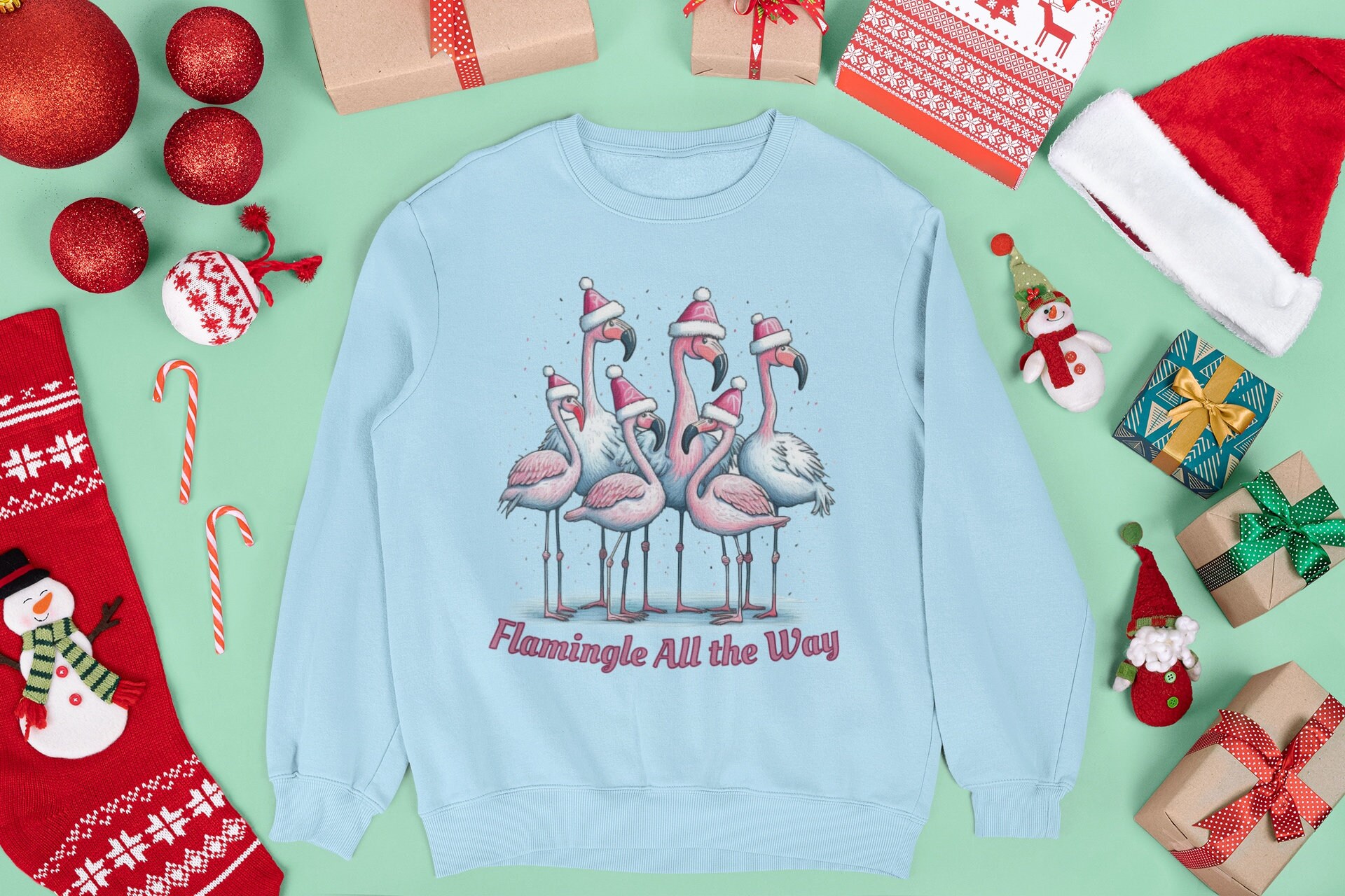 Asda flamingo christmas jumper outlet