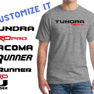 TRD Pro T-shirt aangepast op 100% katoen Gildan-T-shirts voor Toyota 4Runner Tacoma Tundra FJ Cruiser-shirts Trd Offroad