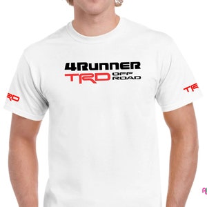 4Runner TRD Off Road T-Shirt TRD auf beiden Ärmeln für Toyota 4Runner auf Gildan weiche Stoffhemden, Toyota 4 Läufer offroad Liebhaberhemden