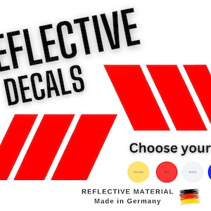 Retro Stripes Reflective decal bumper stickers available in different colors for 4Runner Tacoma Tundra or FJ Cruiser TRD