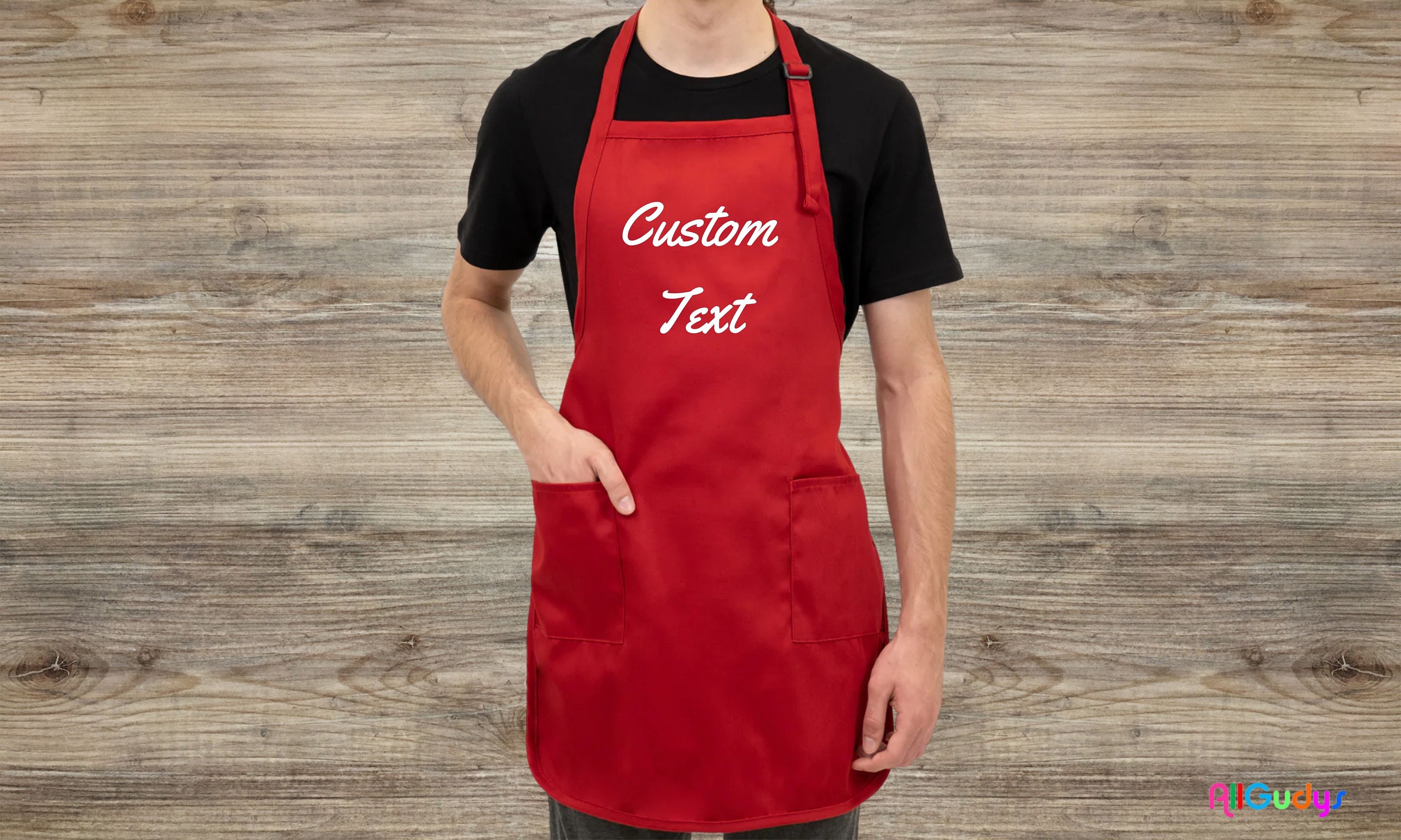 Plain red deals aprons