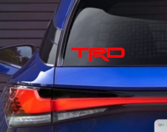 TRD decal bumper sticker available in different colors for car home front door laptop game consoles and many more items