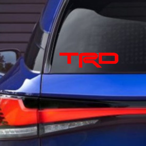 TRD decal bumper sticker available in different colors for car home front door laptop game consoles and many more items