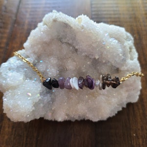 Insomnia Intention Crystal Chip Necklace or Bracelet
