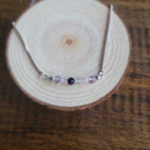 Rainbow Fluorite Faceted Crystal Dainty Choker, Necklace or Bracelet