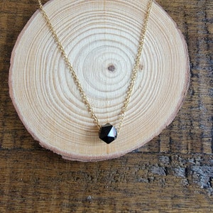 Sierlijke zwarte Onyx Choker gelaagde ketting