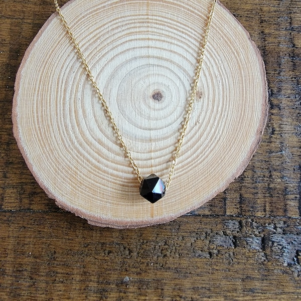 Dainty Black Onyx Choker Layering Necklace