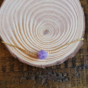 Dainty Lepidolite Choker Layering Necklace