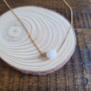 Dainty Moonstone Choker Layering Necklace