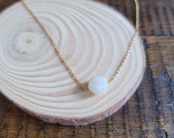 Dainty Moonstone Choker Layering Necklace