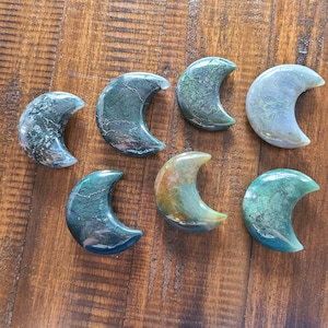 Moss Agate Moons