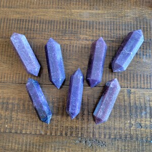 Lepidolite Double Terminated Point Wand