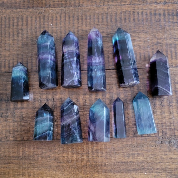 レインボーフローライトタワーポイント - Etsy 日本