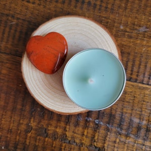 Red Jasper Worry Stone Palm Hearts