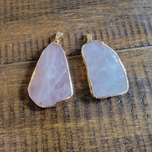 Rose Quartz Pendant Necklace