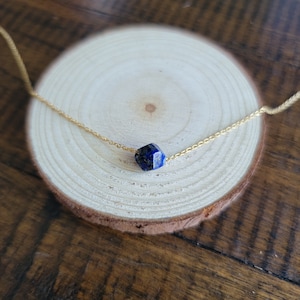 Dainty Lapis Lazuli Choker Layering Necklace