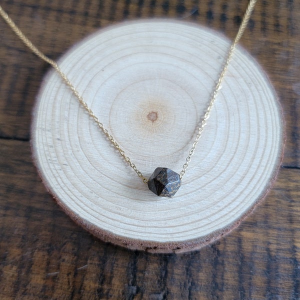 Dainty Bronzite Choker Layering Necklace