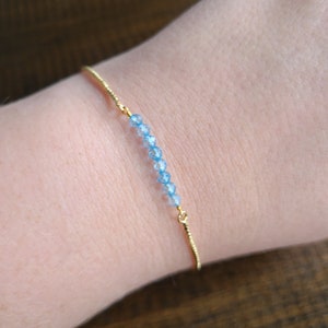 Blue Apatite Necklace or Bracelet
