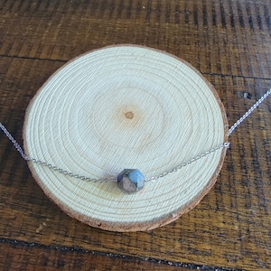 Dainty Llanite Que Sera Faceted Prism Choker Layering Necklace
