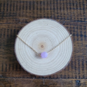 Dainty Lavender Jade Choker Layering Necklace