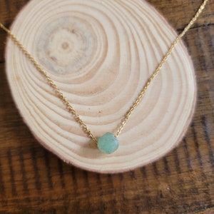 Dainty Green Aventurine Choker Layering Necklace