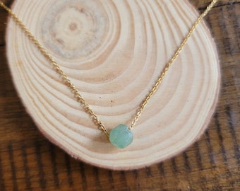 Dainty Green Aventurine Choker Layering Necklace