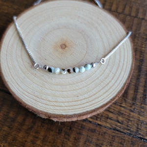 Hemimorphite Faceted Crystal Dainty Choker, Necklace or Bracelet