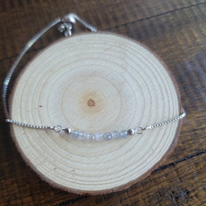 Labradorite Faceted Crystal Dainty Choker, Necklace or Bracelet
