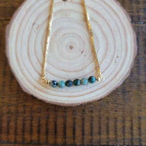 Emerald May Birthstone Faceted Crystal Dainty Necklace or Bracelet