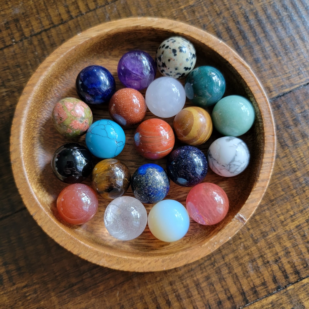 Mini Marbles Stone Mini Marble Sized Crystal Sphere - Etsy