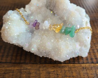 New Beginnings Intention Crystal Chip Necklace or Bracelet