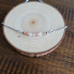 Mixed Moonstone Faceted Crystal Dainty Choker, Necklace or Bracelet