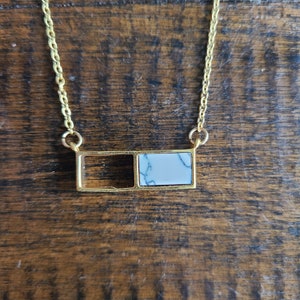 Howlite Dainty Necklace