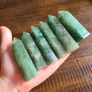 Green Strawberry Quartz Tower
