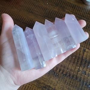 Yttrium Lavender Fluorite Tower Point
