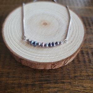 Peacock Pearl Faceted Crystal Dainty Choker, Necklace or Bracelet