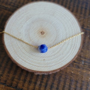 Dainty Sodalite Choker Layering Necklace