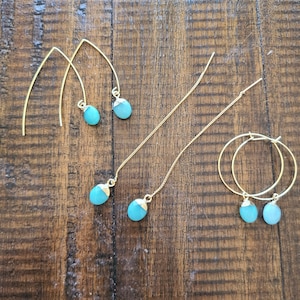 Blue Jade Earrings