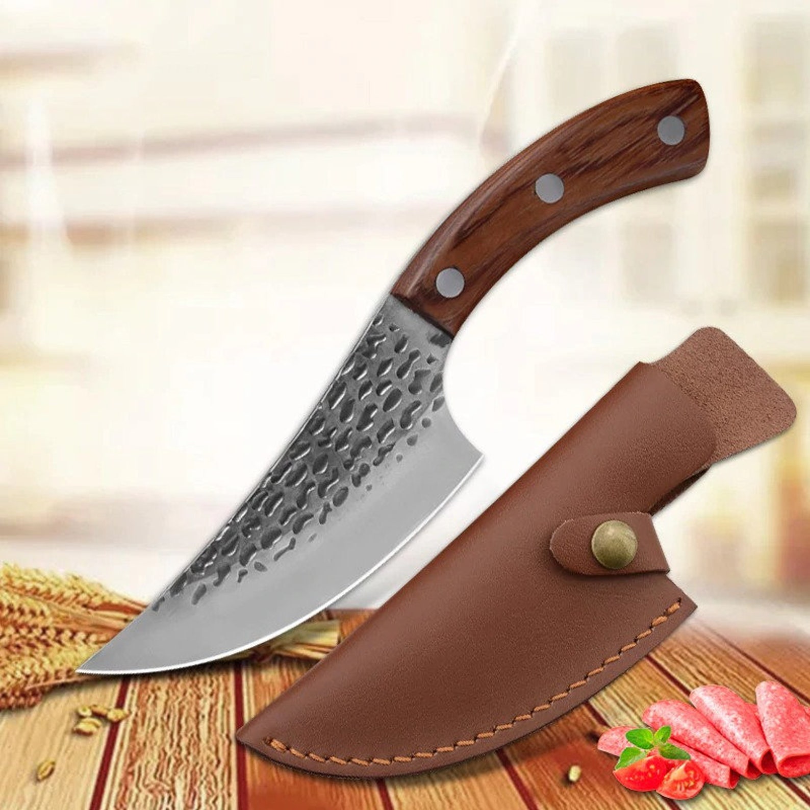 Serbian Chef Knife Handmade Outdoor Hunting Knife Etsy