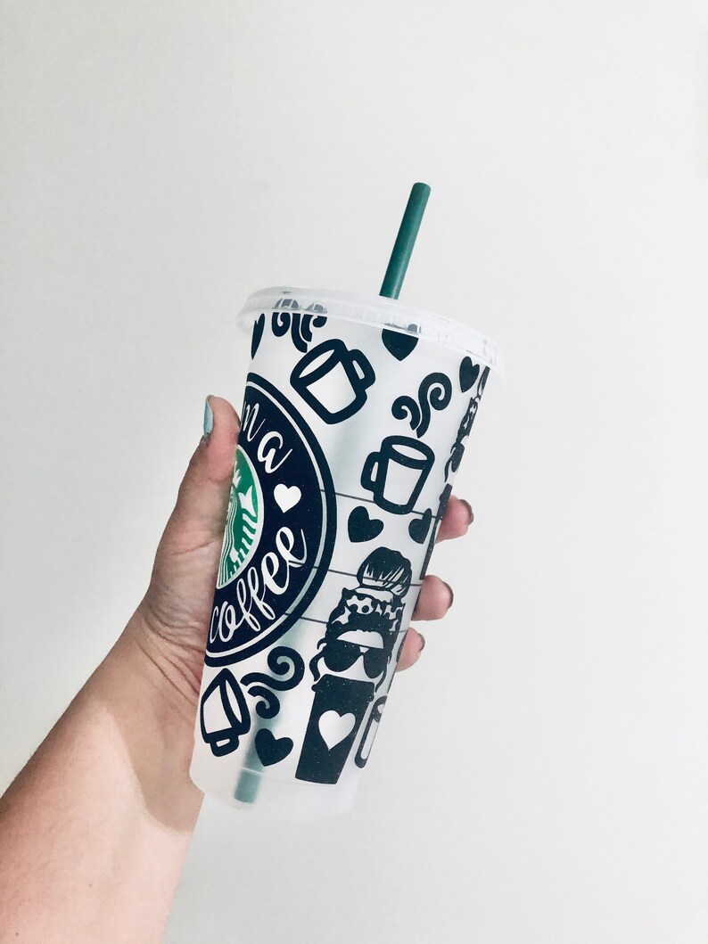 Coffee Gift Mama Needs Coffee Venti Starbucks Cold Cup Coffee Lover Personalized Cup