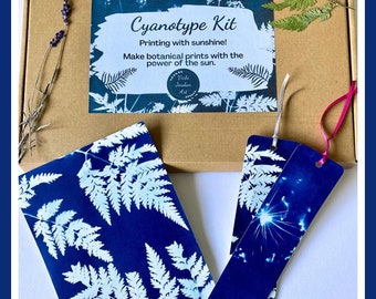 Complete DIY Cyanotype Kit: Sun Printing Art Gift, Botanical Blueprints