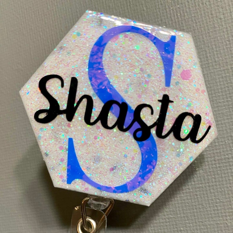 Download Personalized Hexagon Monogram Badge Reel L Nurse Gift L Multiple Colors L Graduation Gifts Keychains Lanyards Accessories Ugaurbanag Com
